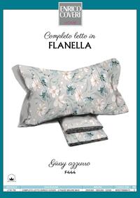 COMPLETO LETTO FLANELLA 2P LF30750 EC 250X300 Tellini S.r.l. Ingrosso Abbigliamento